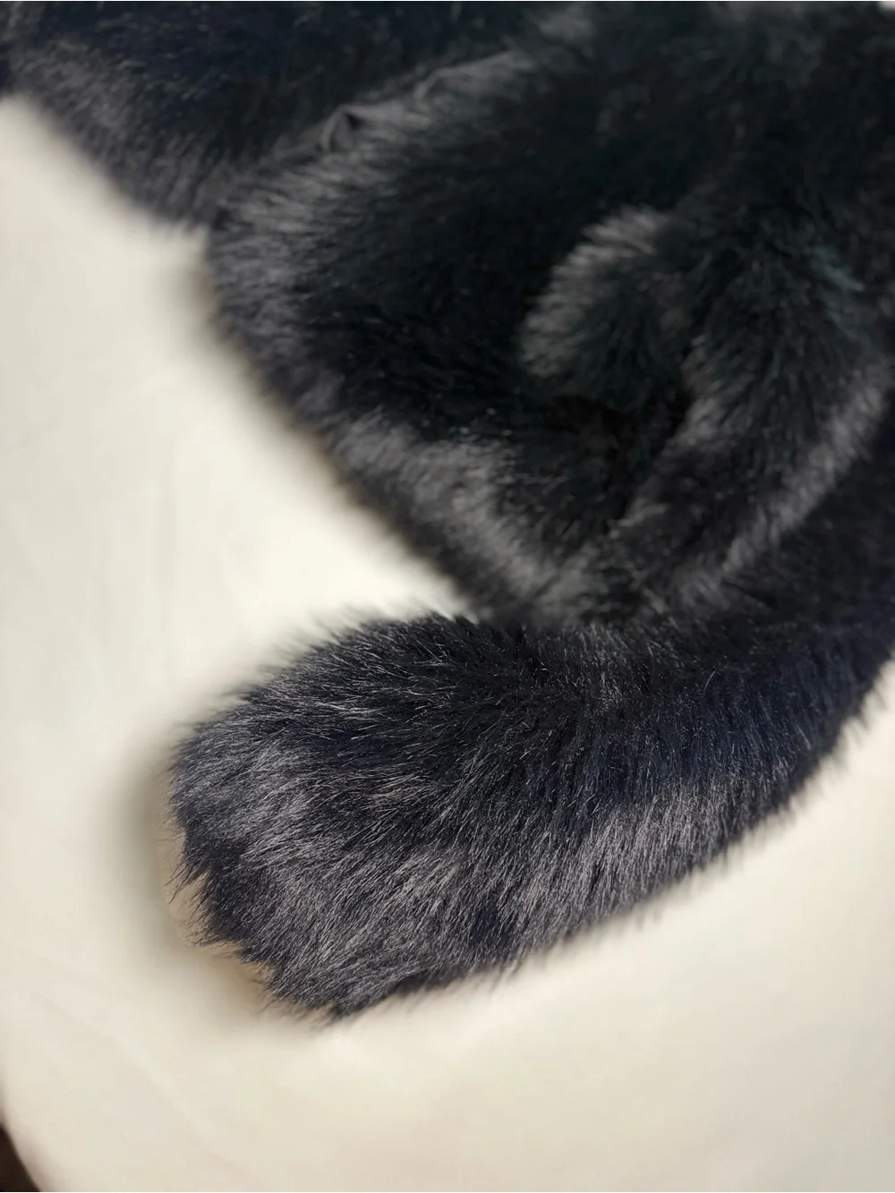 Black Faux Fur Kids Jacket